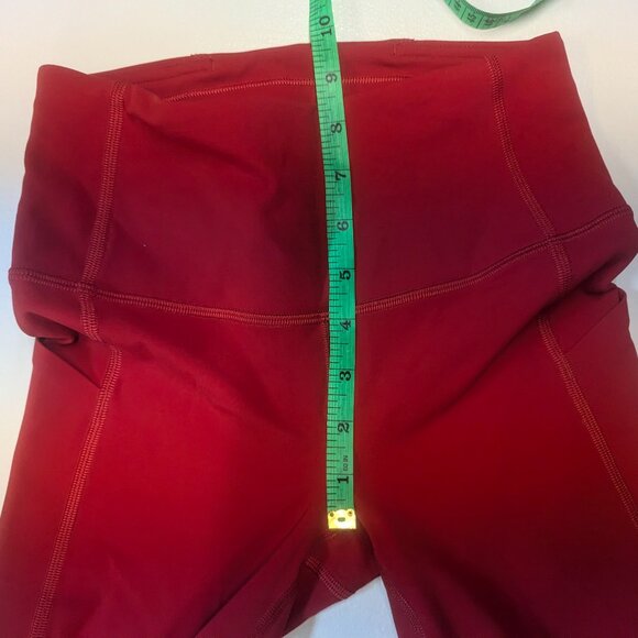Lululemon Pace Rival High-Rise Crop 22" Dark Red (First Release) Sz 2 *Free Tote - Picture 9 of 14
